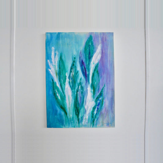 Gemaltes Bild - Unterwasser Blume Stilfoto