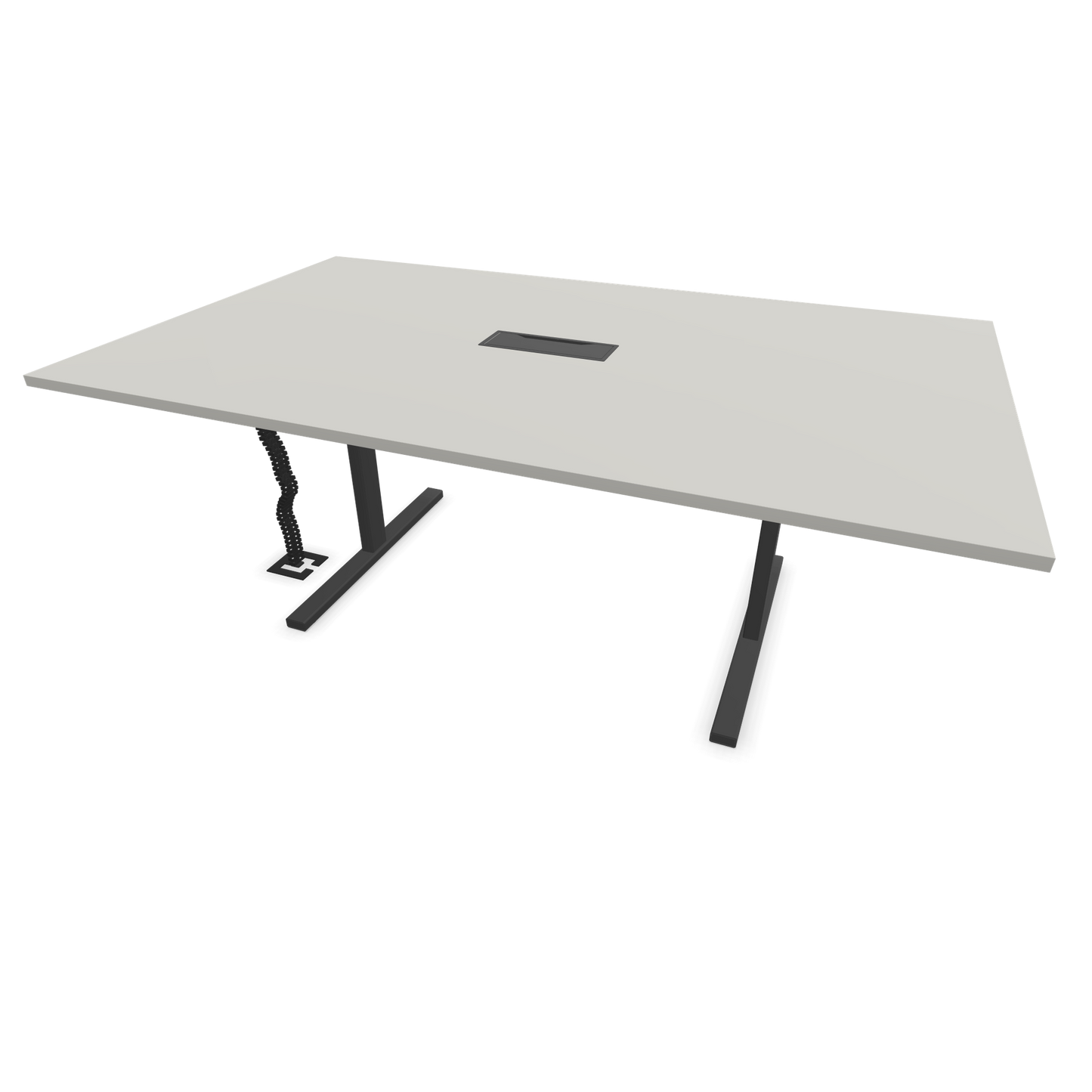 Narbutas T-Easy-2000x1200mm, Gestell Dunkelgrau, Tischplatte Perlgrau