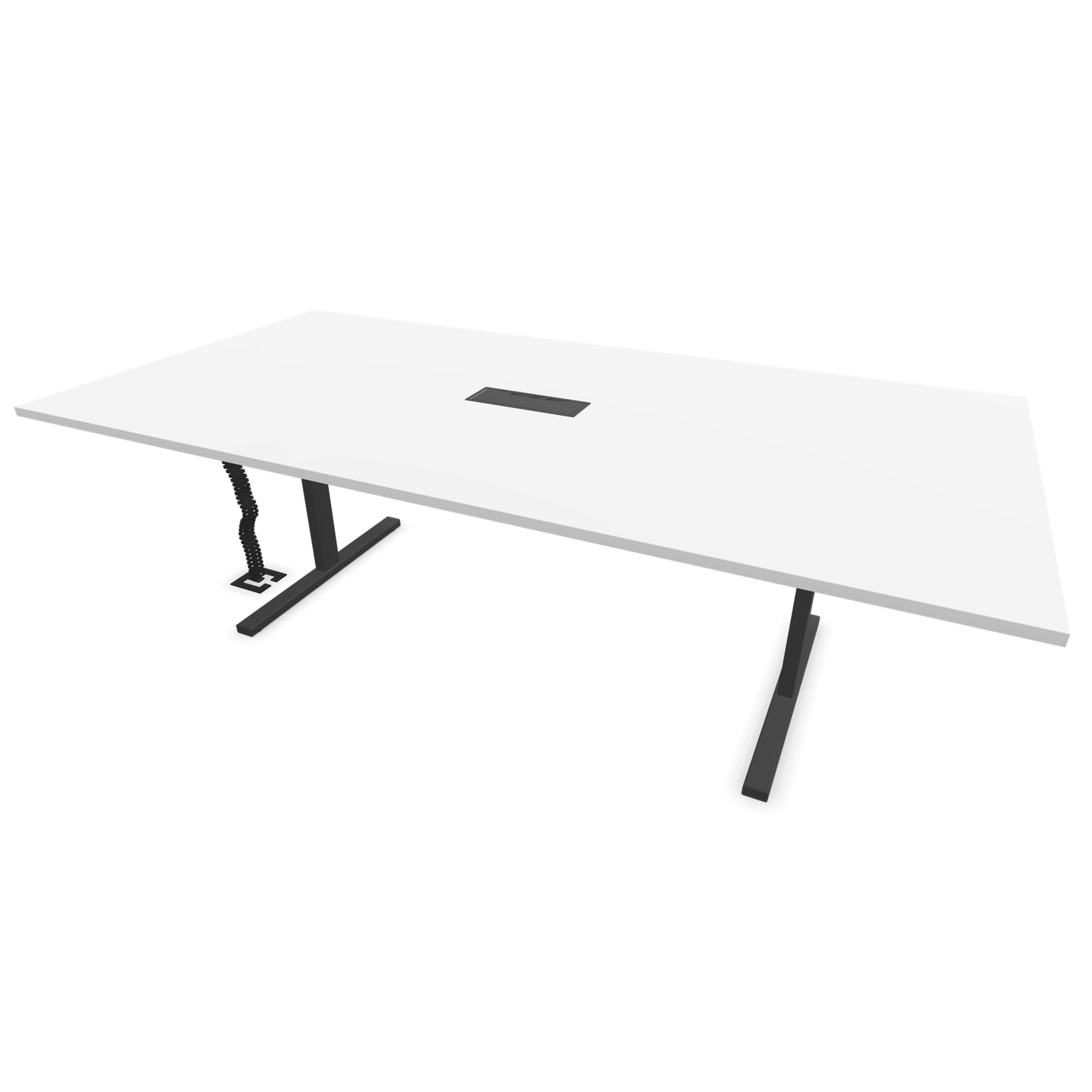 Narbutas T-Easy-2400x1200mm, Gestell Dunkelgrau, Tischplatte Weiss