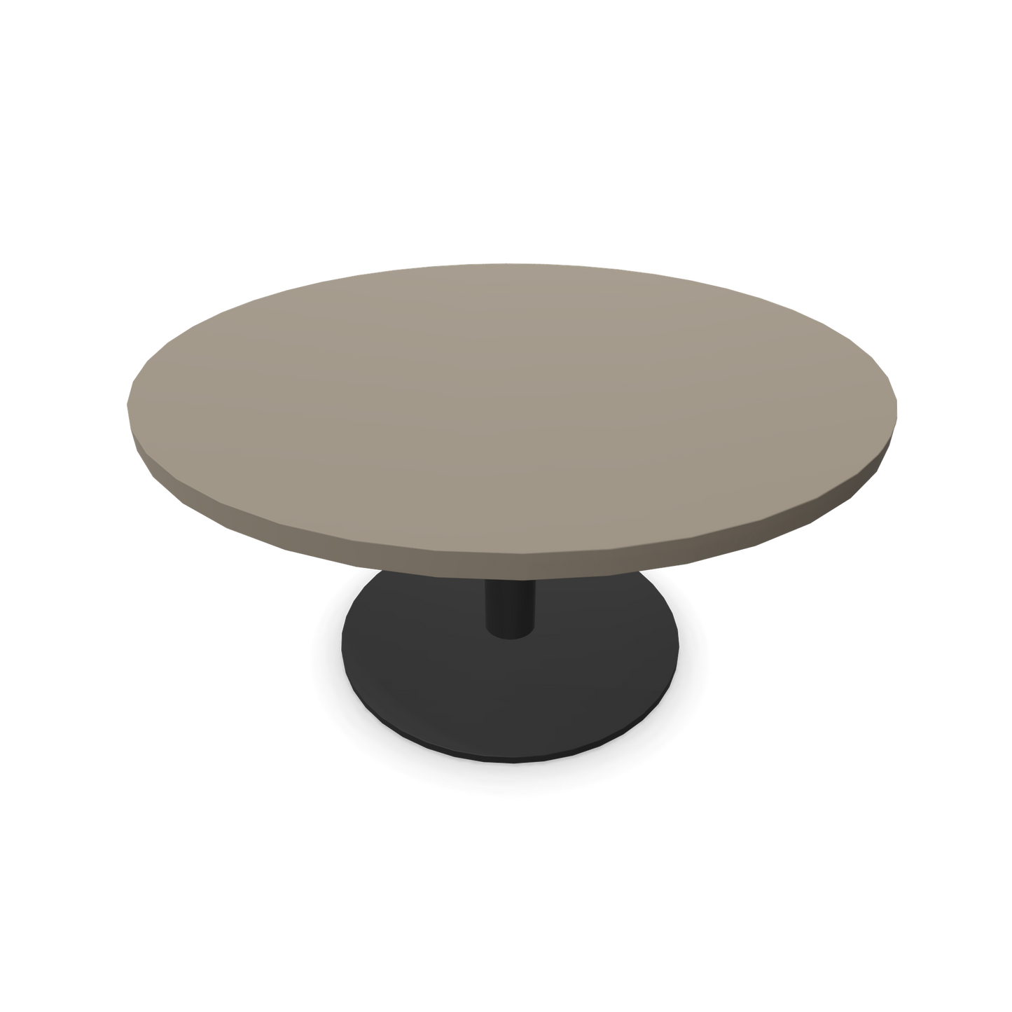 Forum Kaffetisch mit Gestell Schwarz und Tischplatte in Cubanitgrau