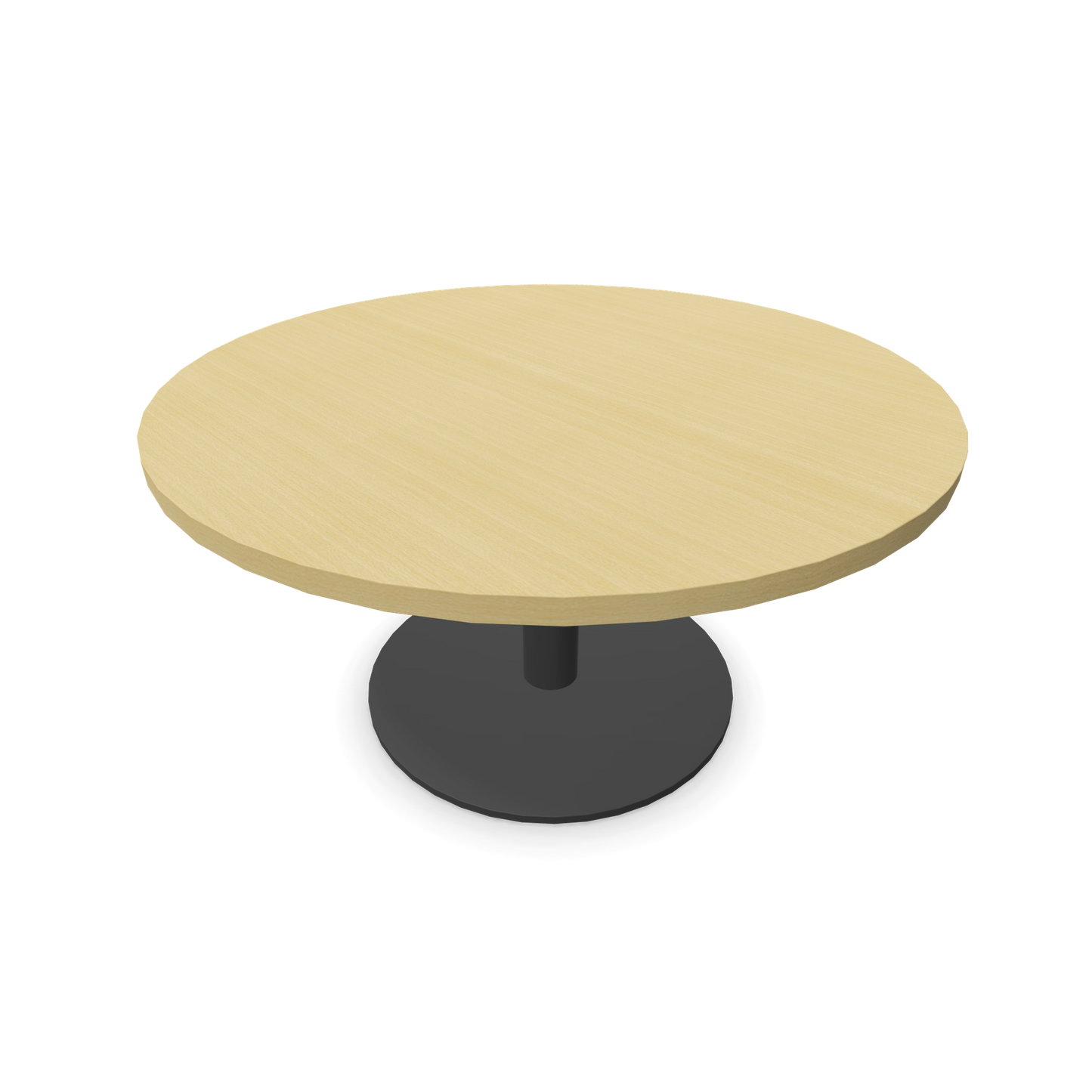 Forum Kaffetisch mit Gestell Dunkelgrau und Tischplatte in Eschen Furnier