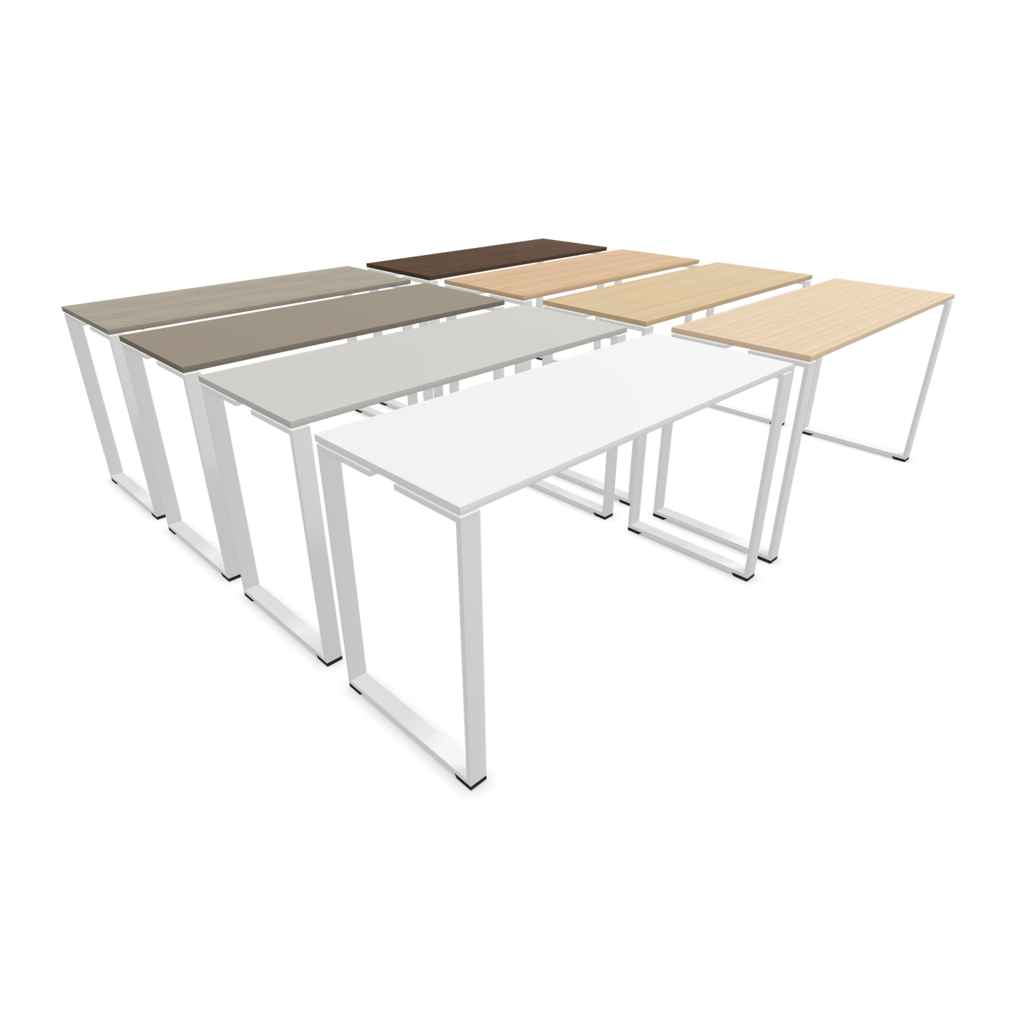 Narbutas Jazz Hochtisch - Spanplatte Eschendekor sandbeige mit Struktur