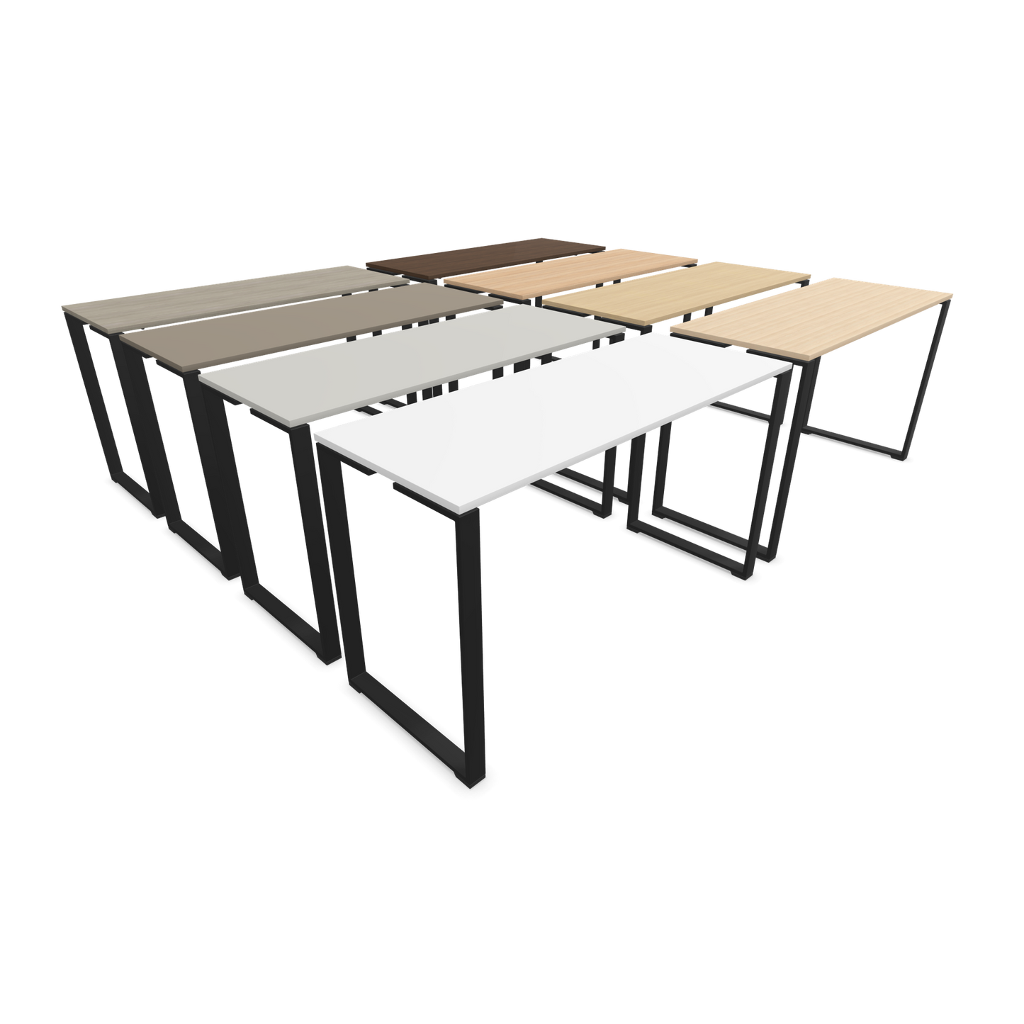 Narbutas Jazz Hochtisch - Spanplatte Eschendekor sandbeige mit Struktur