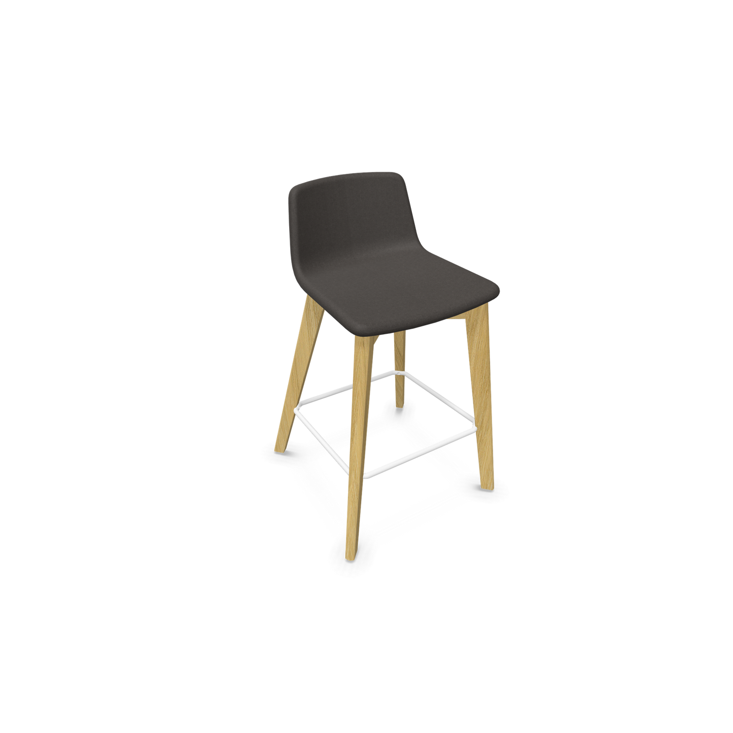 Twist & Sit Barhocker Sitzhöhe 635mm - Esche natur - Stoff Dunkelgrau - 6020732