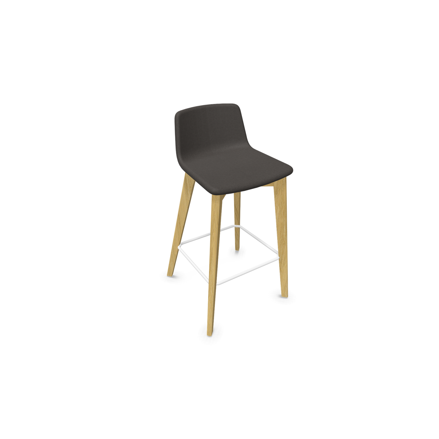 Twist & Sit Barhocker Sitzhöhe 735mm - Esche natur - Stoff Dunkelgrau - 6021619