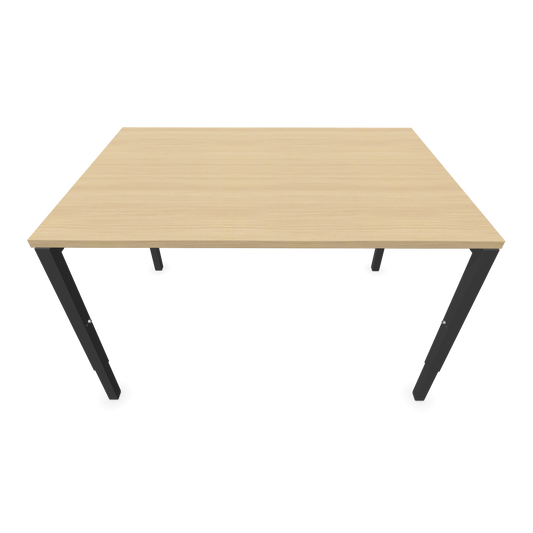 Nova H Schreibtisch Gestell Dunkelgrau - Tischplatte Eichendekor gebleicht - 1200x800mm Ansicht von oben - 6024320