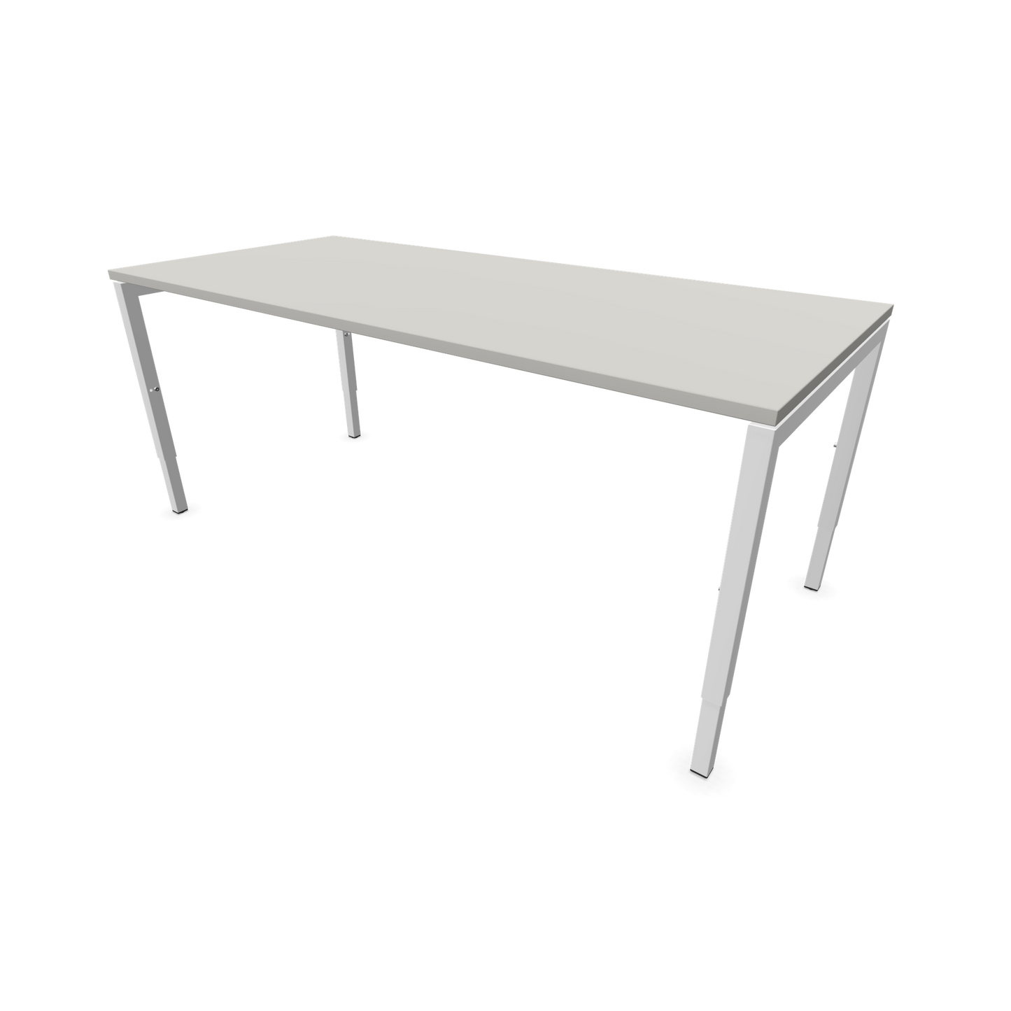 Narbutas Nova H Schreibtisch Gestell weiss - Tischplatte Perlgrau - 1800x800mm - 6024418