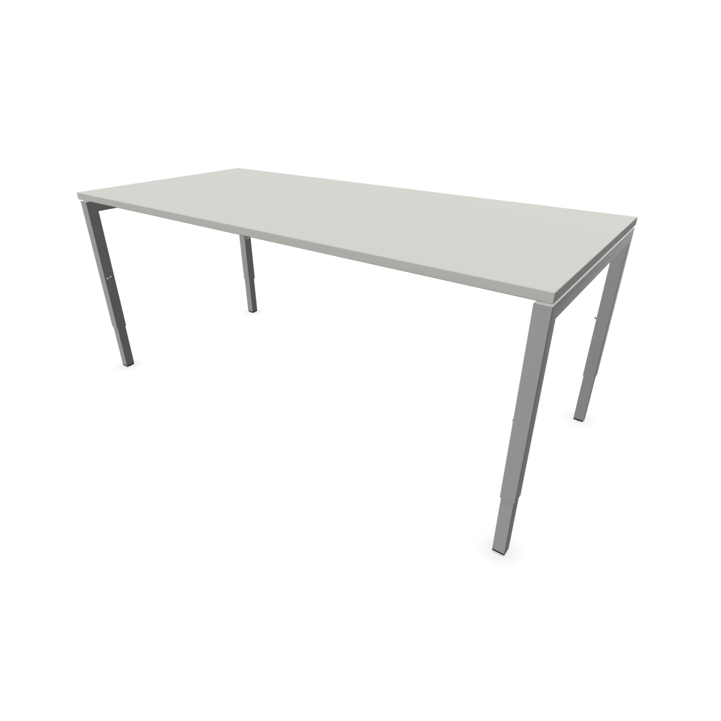 Narbutas Nova H Schreibtisch Gestell silbergrau - Tischplatte Perlgrau - 1800x800mm - 6024427