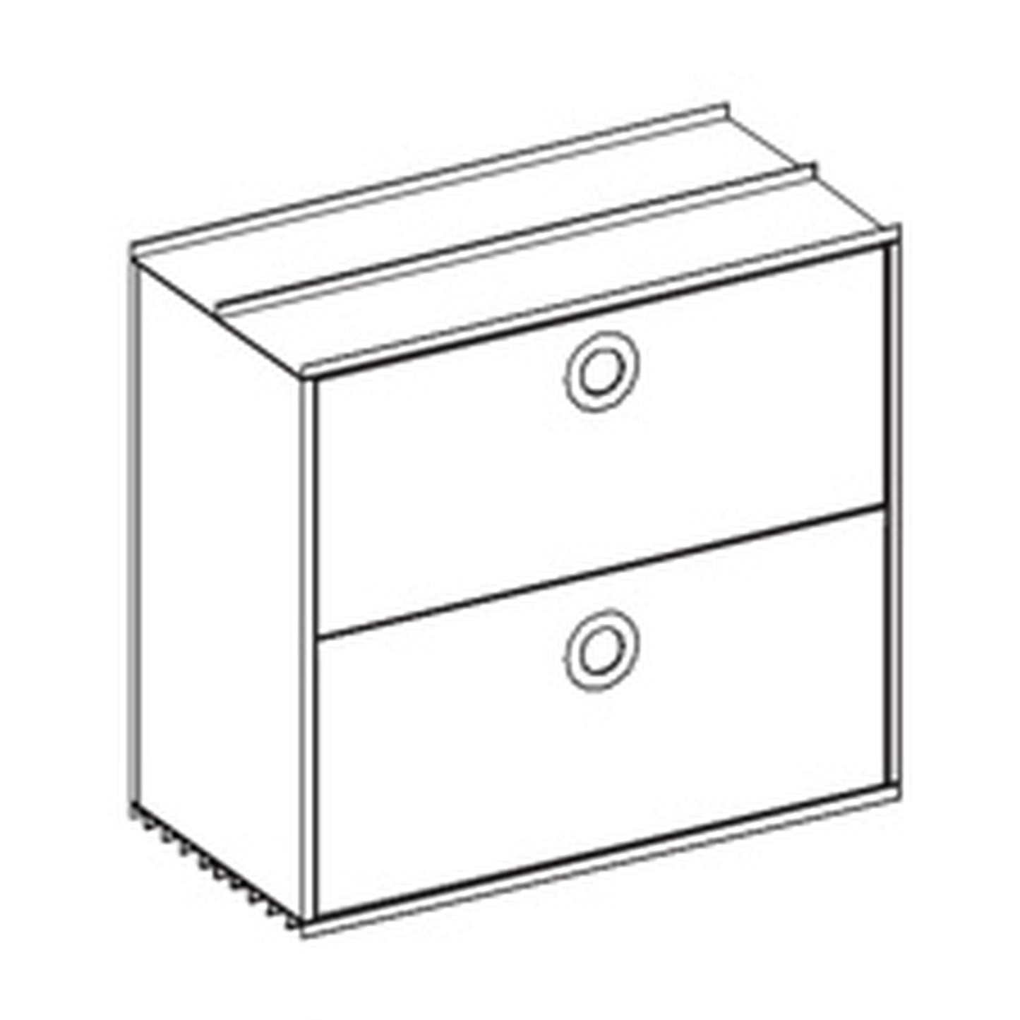 Denz D3 Basismodul B2 Hellgrau mit Hängeregister Auszügen - 6027717