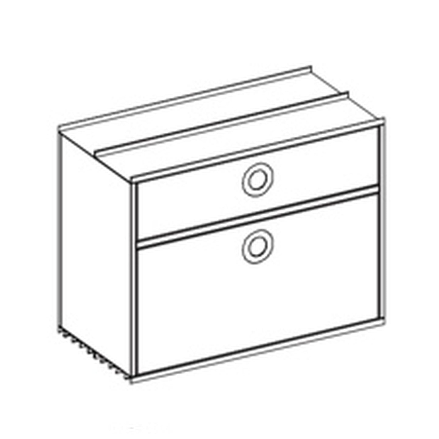 Denz D3 Sideboard MDF Hellgrau 800 mm breit - 6027773