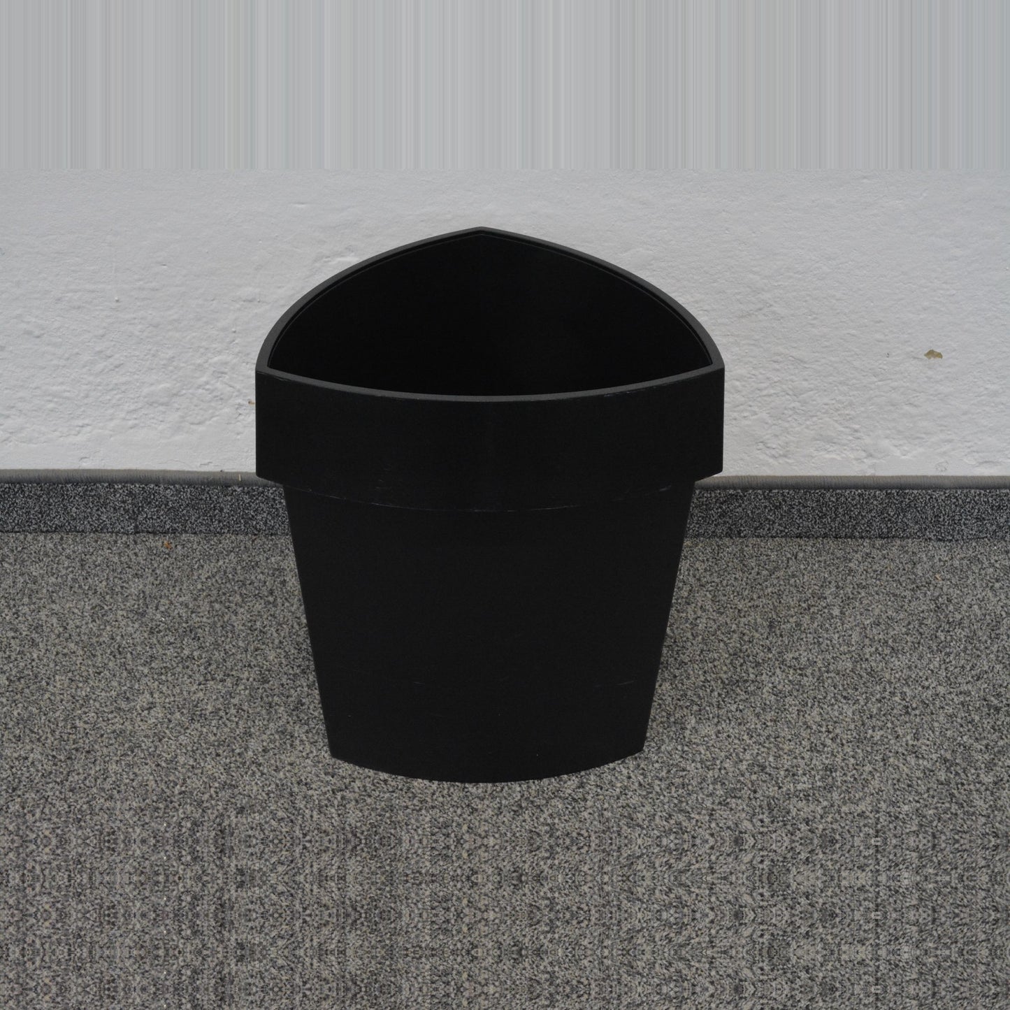 Rexite Abfalleimer 13.5 Liter Kunstoff schwarz von vorne