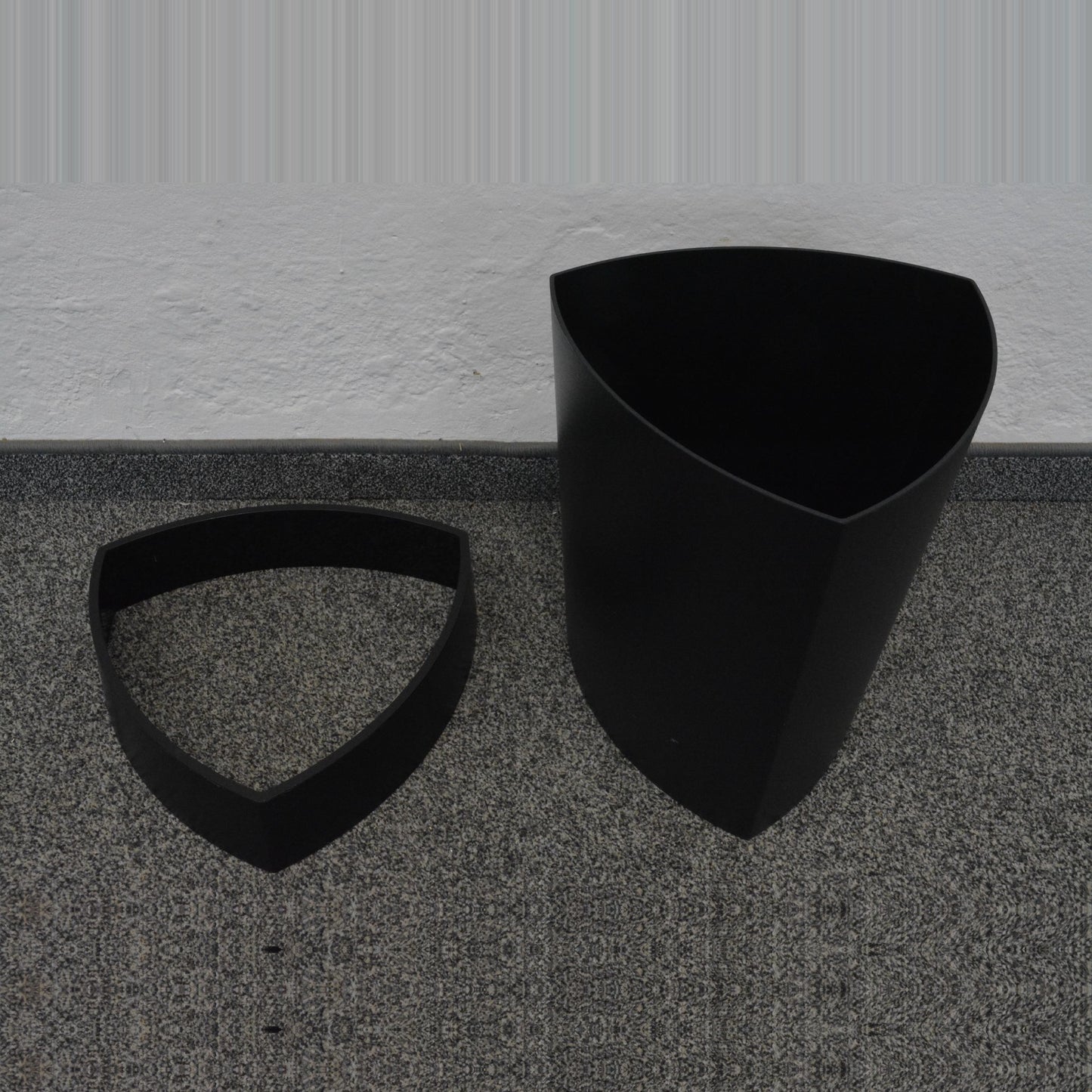 Rexite Abfalleimer 13.5 Liter Kunstoff schwarz Einzelteile