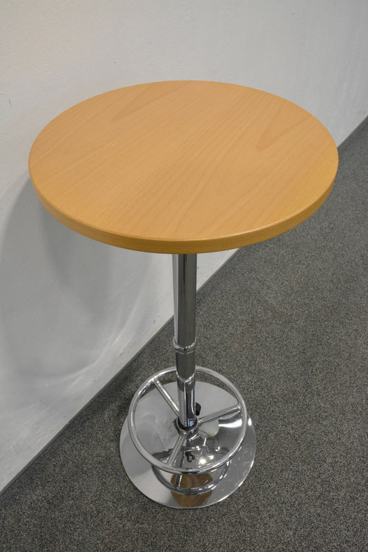 Top Design Basic Stehbartisch mit Spanplatte in Buchendekor