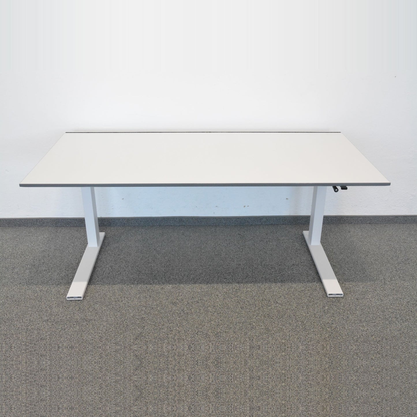 Lista Office LO Extend Schreibtisch Tischplatte Weiss mit anthraziter Kante