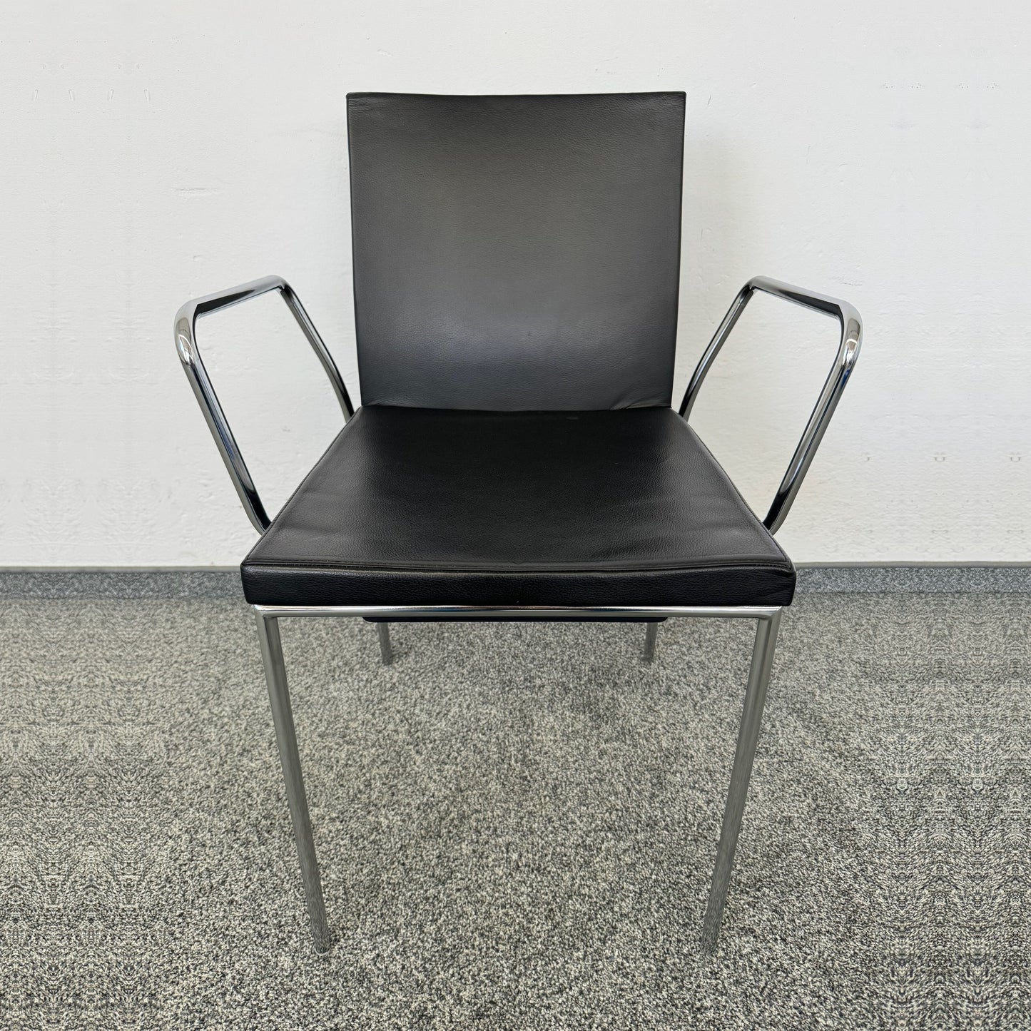 Accademia Fina Sessel Leder Schwarz