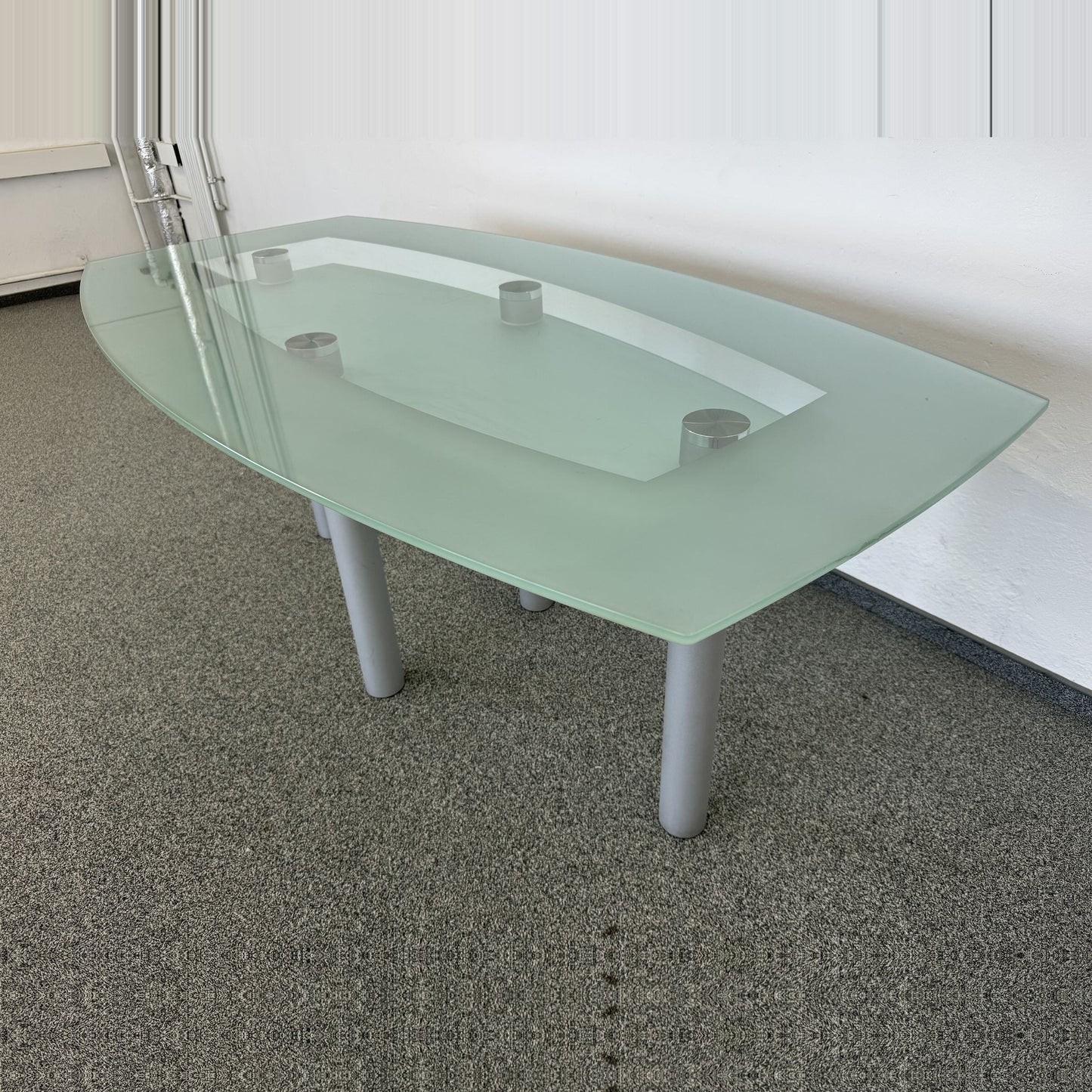 Top Design Clear Sitzungstisch mit zweiter Ebene