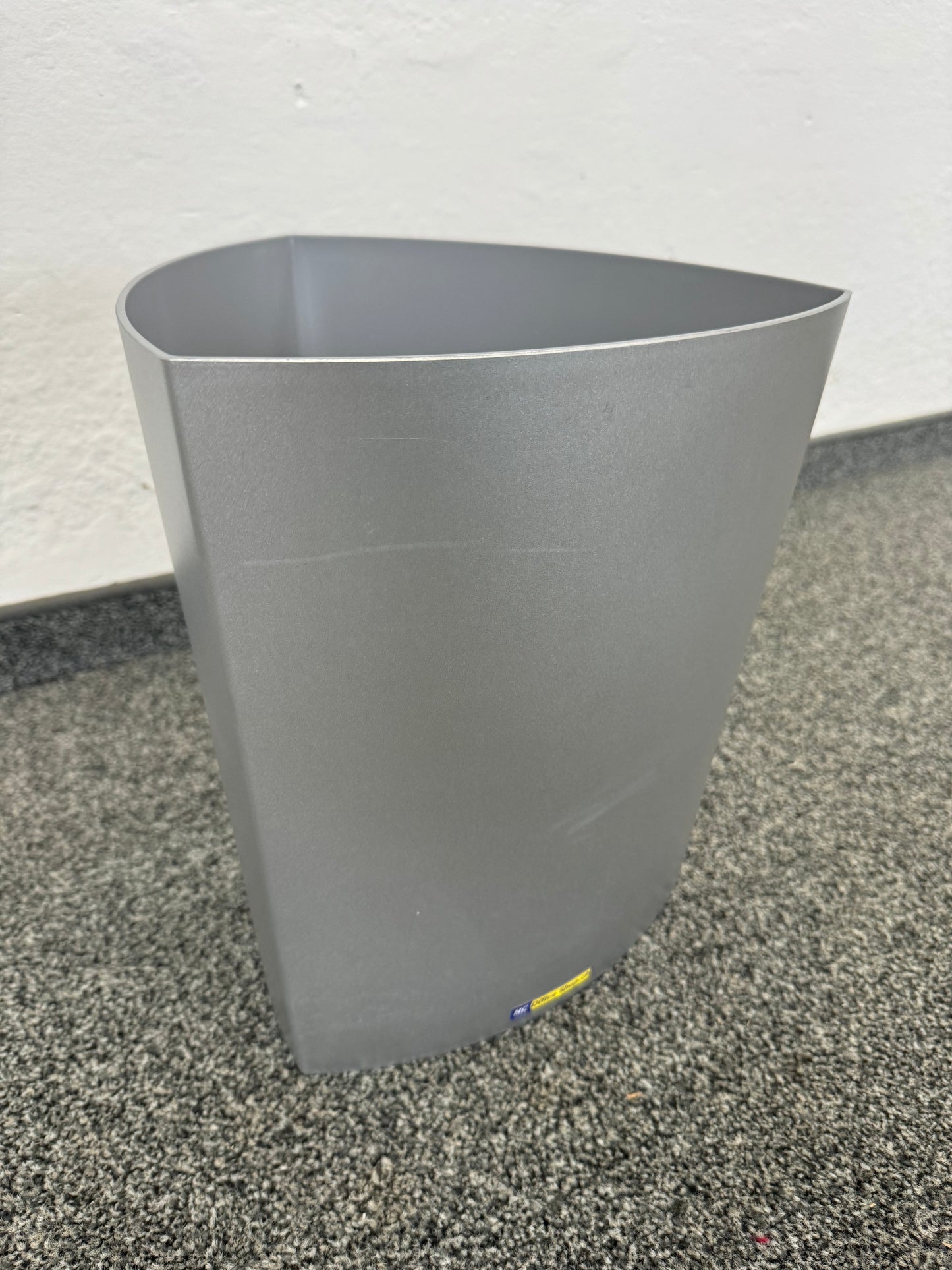 Rexite Abfalleimer 13.5 Liter Kunstoff grau seitliche Ansicht - 6037212