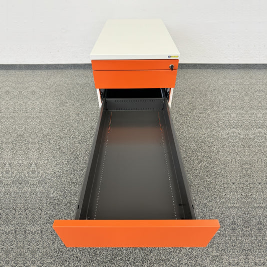 König + Neurath Container Roll-Korpus mit mittlerer Schublade A7 offen