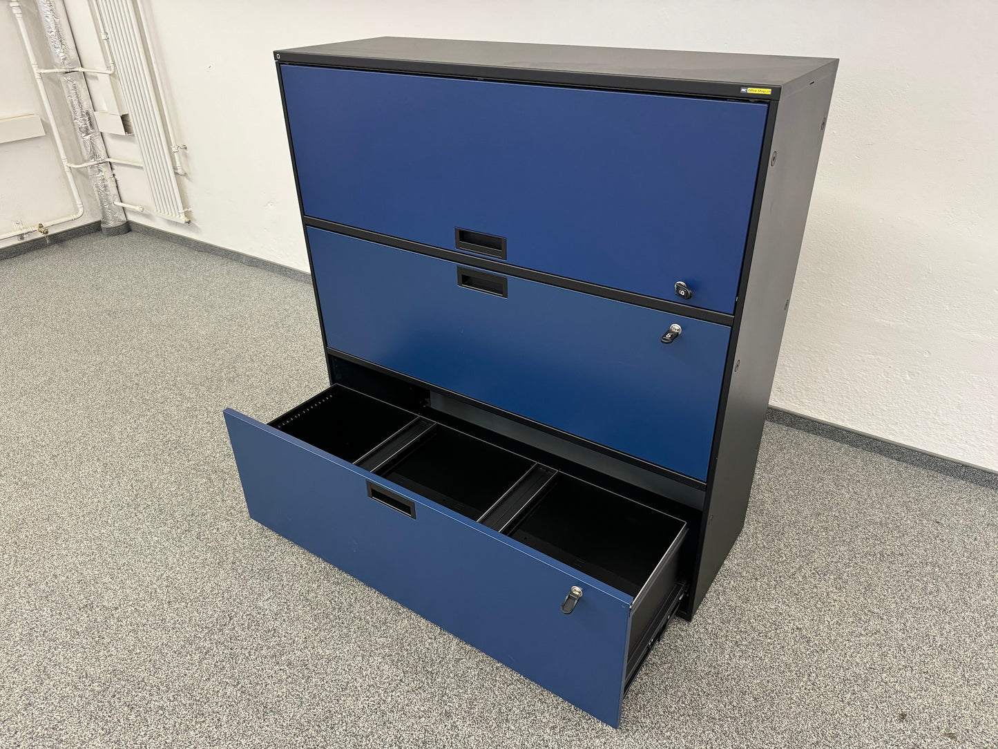Lista Office Qub Modul-Kombination mit Hängeregister unten offen