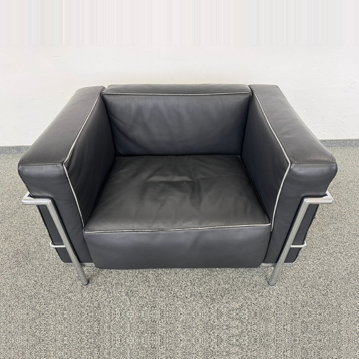 Top Design Classic Leder Sofa Leder Schwarz