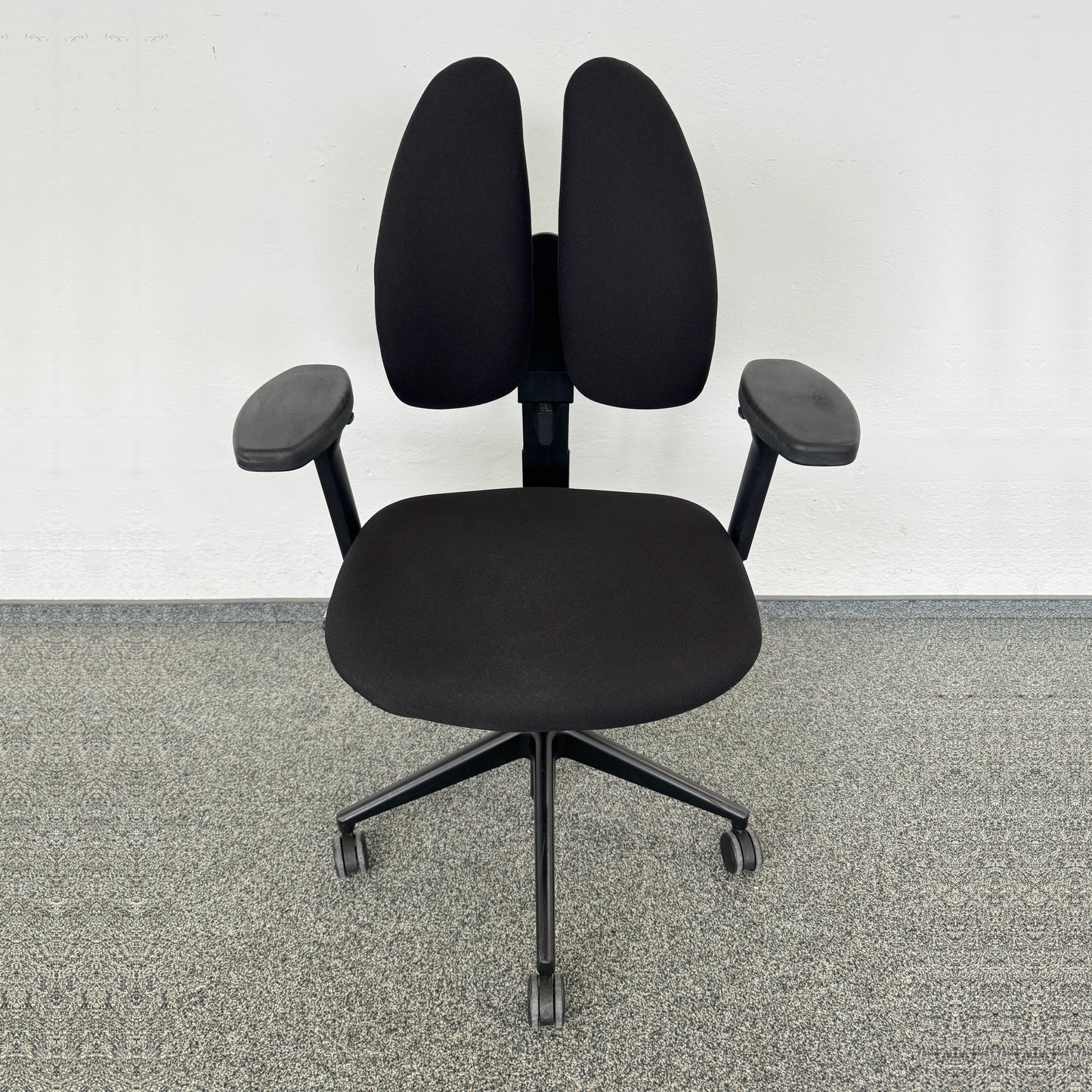 Rohde & Grahl Duo-Back Bürodrehstuhl Stoff Schwarz