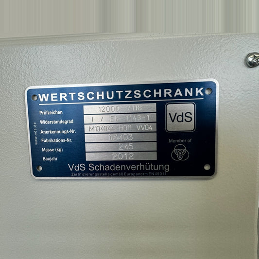Züblin Fire Safe Schlüssel-Tresor