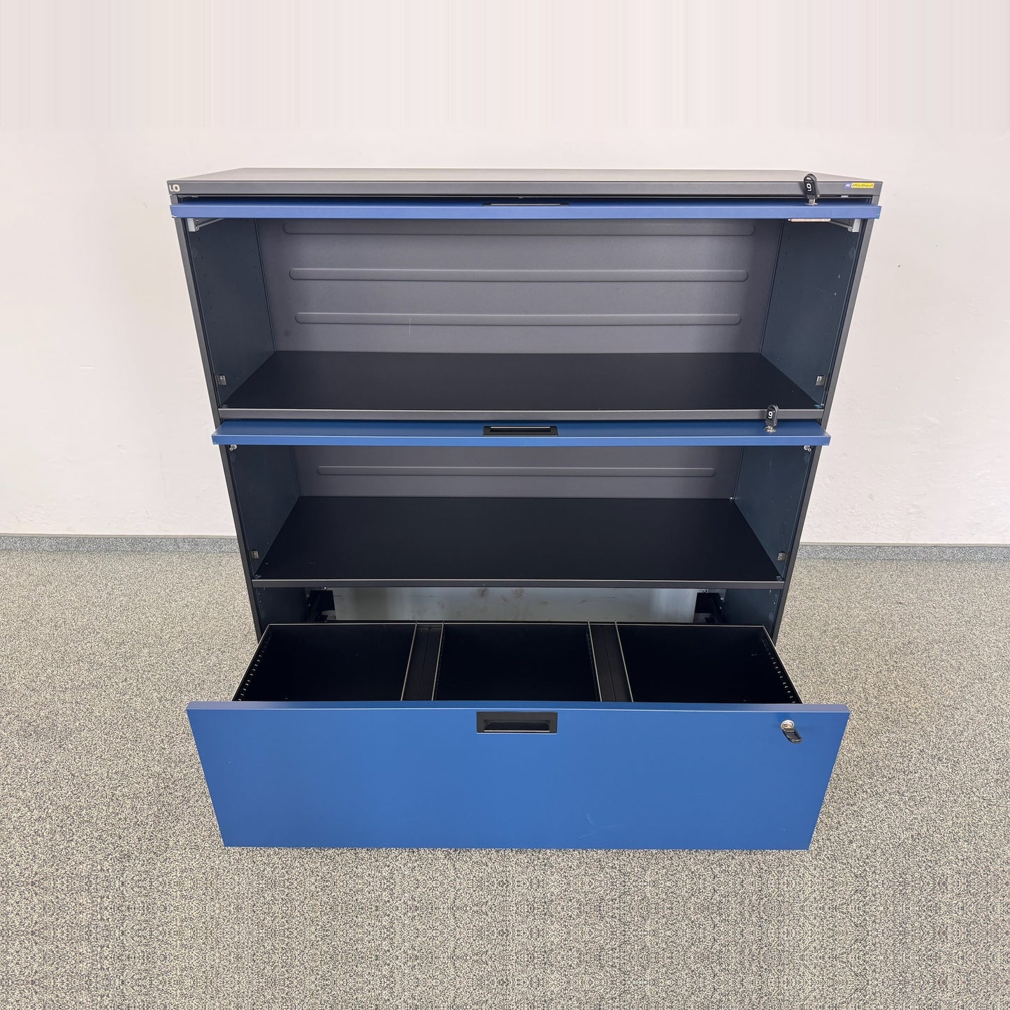 Lista Office Qub Modul-Kombination mit Hängeregister unten offen