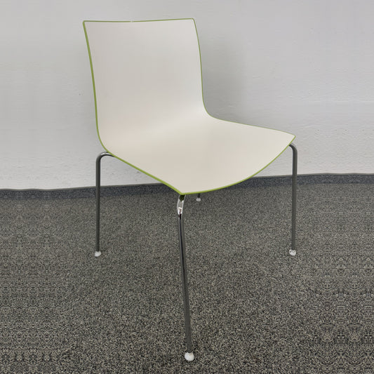 Arper Catifa 46 Bistrostuhl mit Metall Gestell Chrom