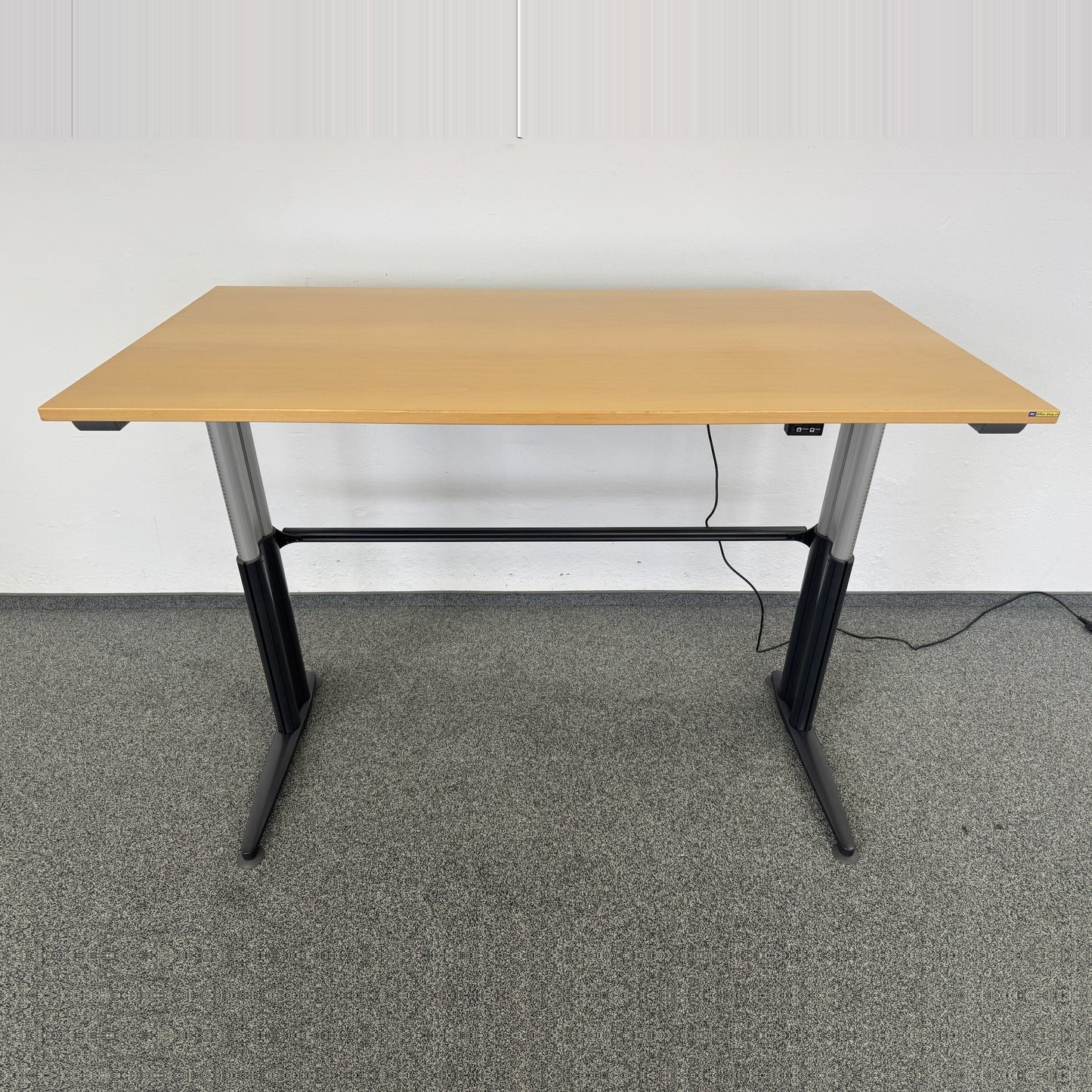 Sitag Ready Sitz-Steh Schreibtisch Spanplatte Buchenfurnier