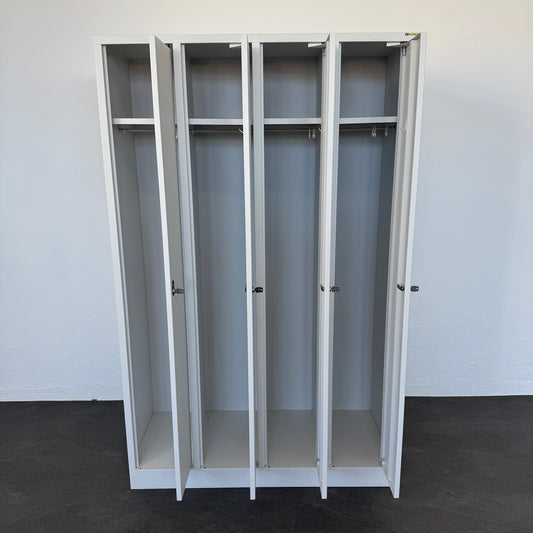 Stalgo G14 Garderobenschrank mit 4 Abteilen offen