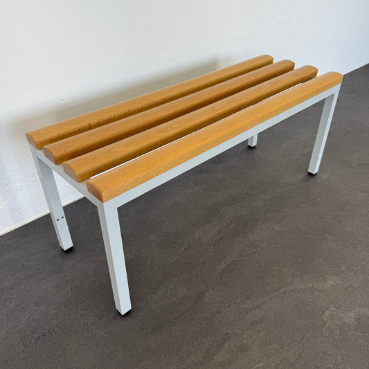 C + P Sitzbank Basic Gestell Lichtgrau