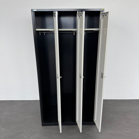 Lista Classic Garderobenschrank mit allen Abteilen offen