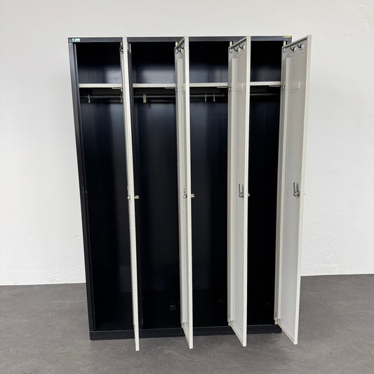 Lista Classic Garderobenschrank mit allen Abteilen offen