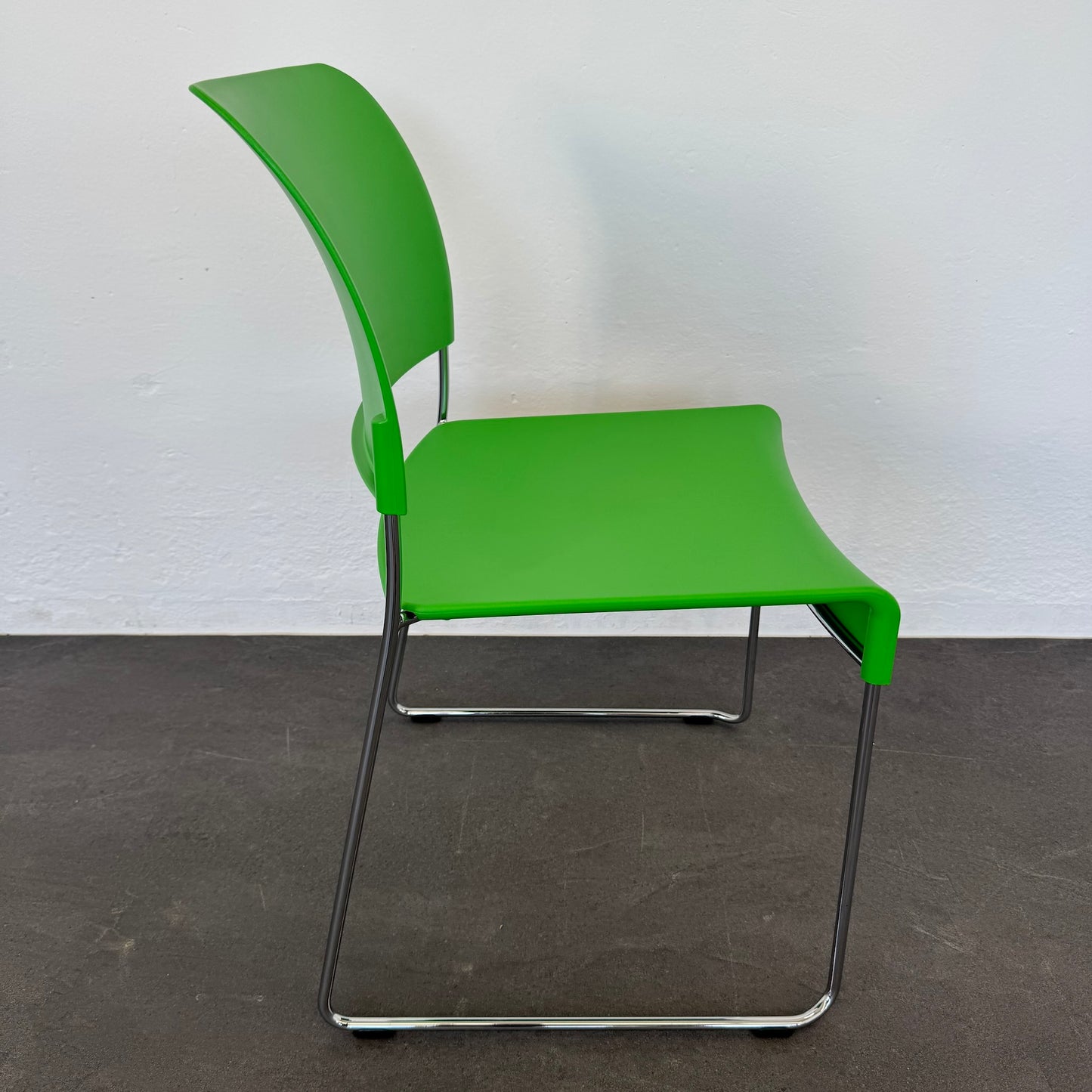 Vitra SIM Stapelstuhl mit Gestell Metall Chrom
