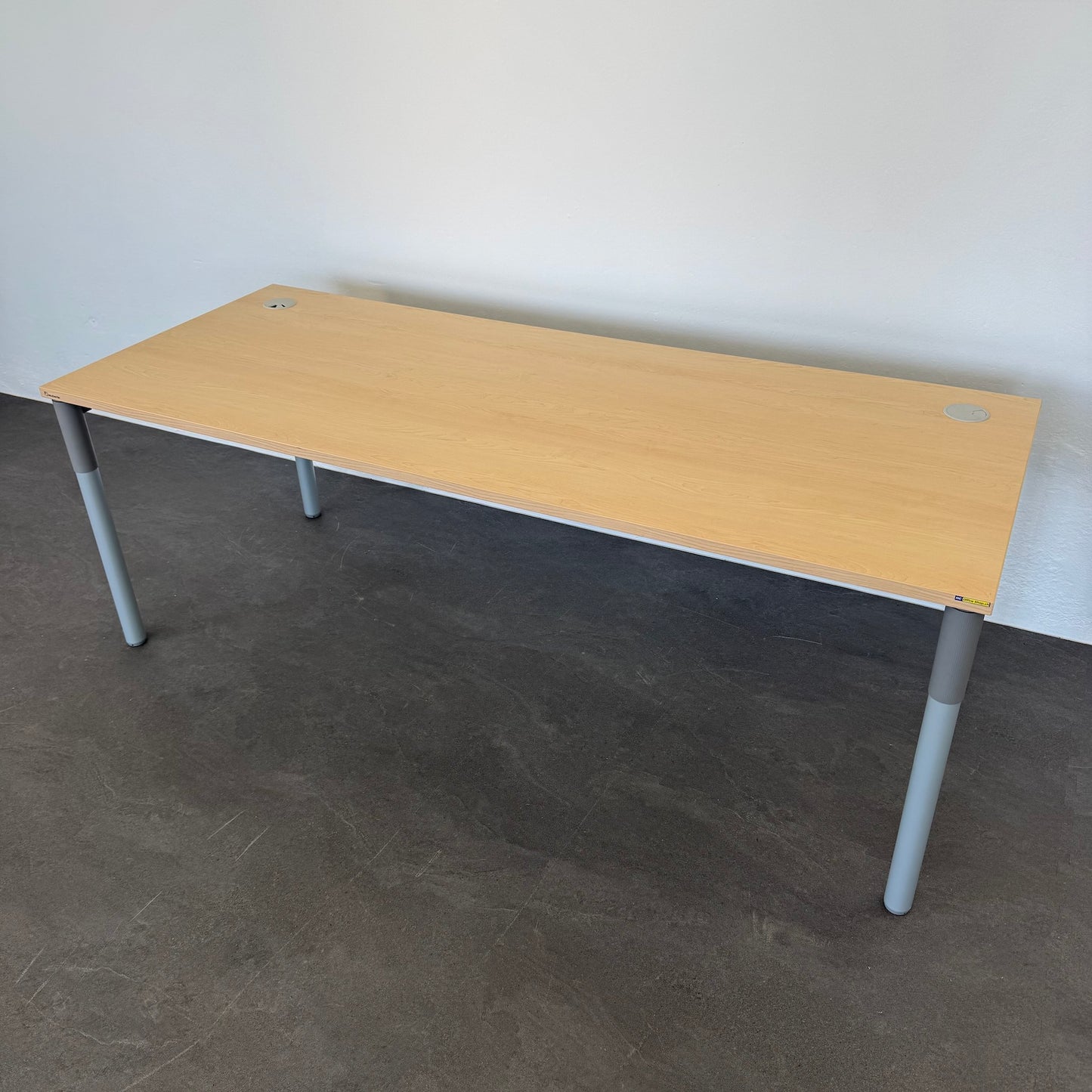 Neudörfler Classic Schreibtisch Gestell Silbergrau