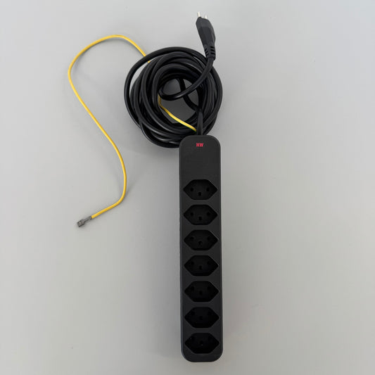 Max Hauri Swiss Line Mehrfachstecker mit 7 Stromanschlüssen