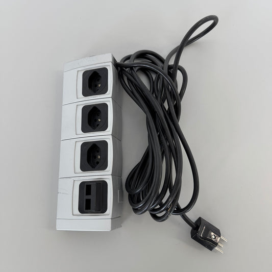Wipo Power Plus Steckdosenleiste mit 3 Stromanschlüssen