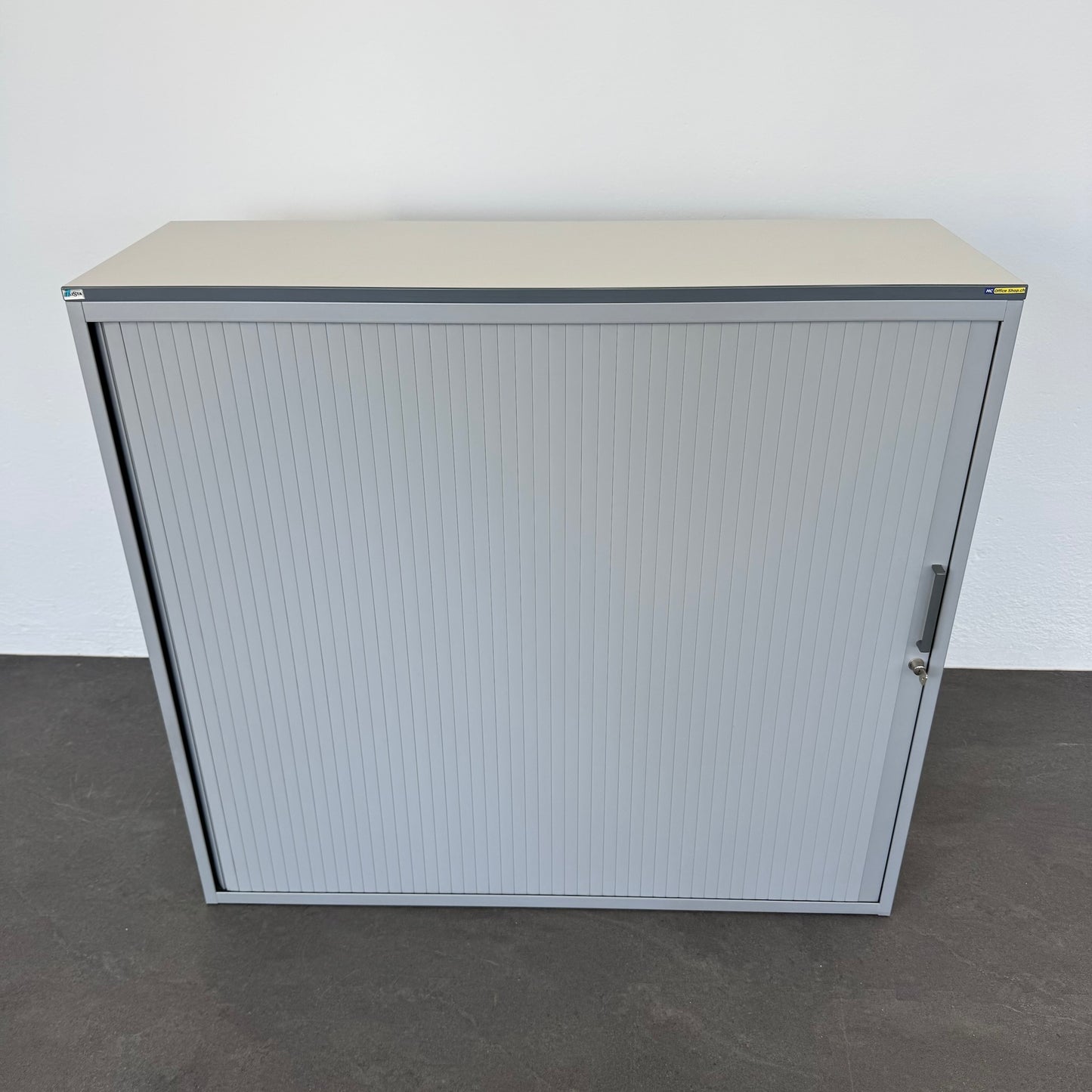 Lista Office Storage Lateralschrank Metall Silbergrau