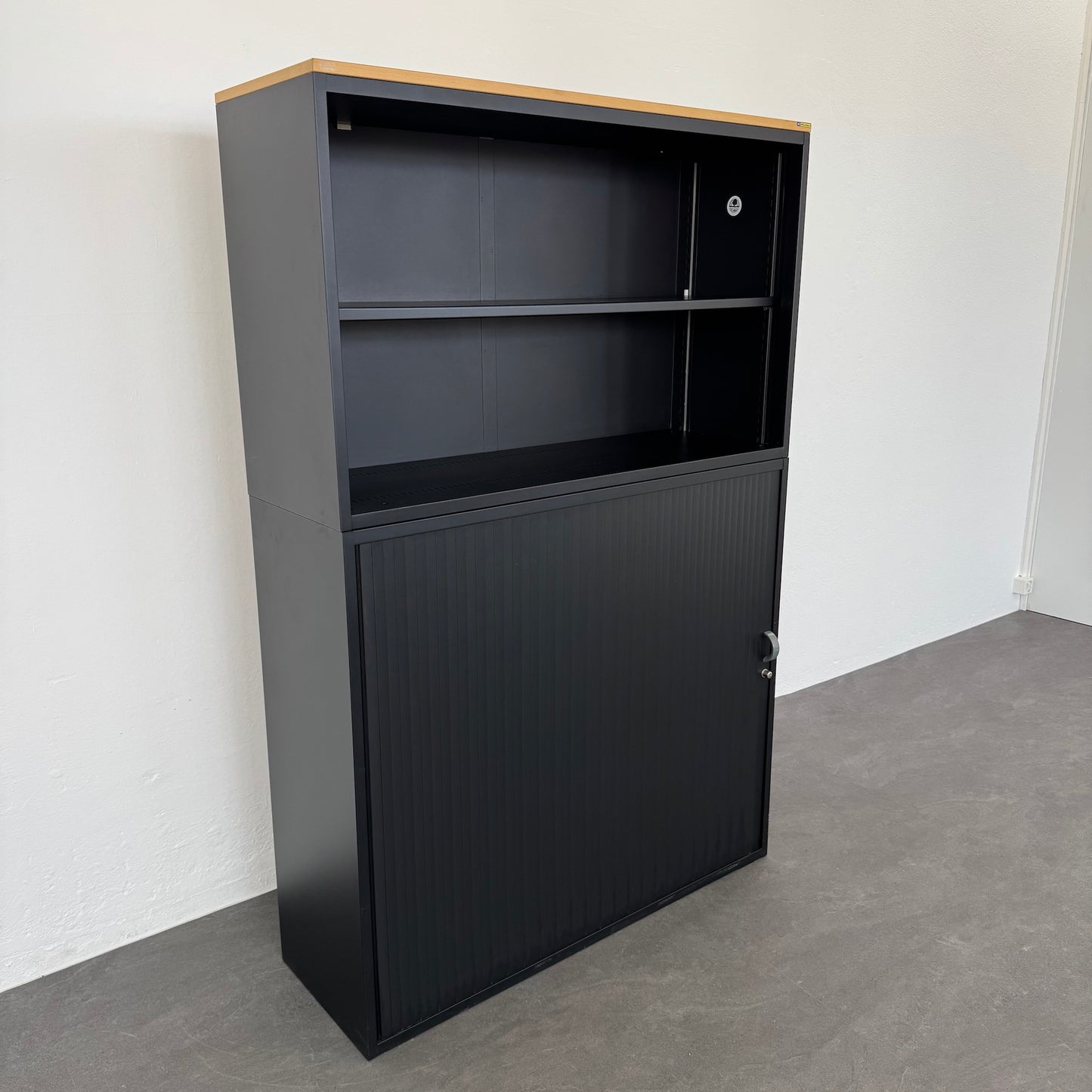 Lista Office Storage Kombi-Lateralschrank oben 2 Reihen Regal offen