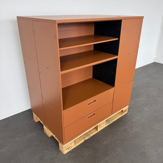 Lista Office Qub Modul-Kombination mit 2 Breitschubladen