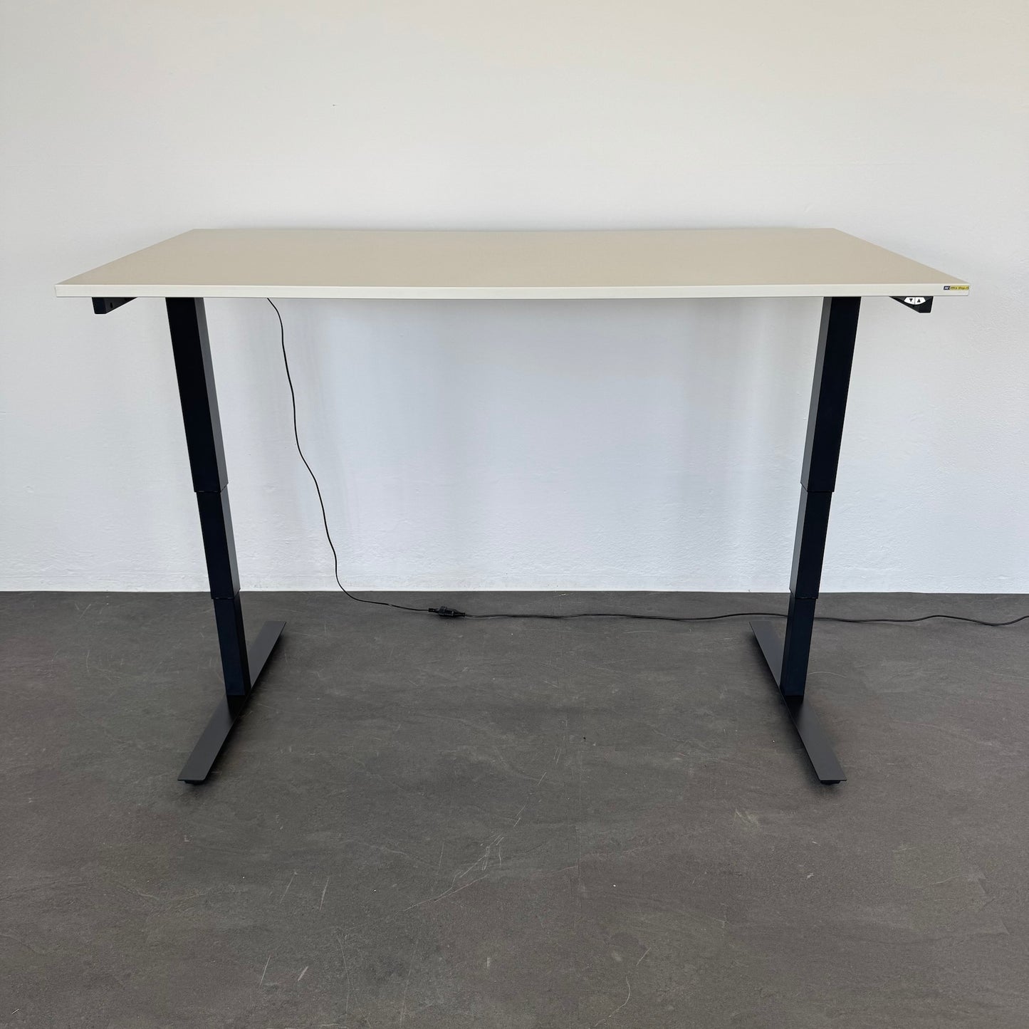 Interoffice Sitz-Steh-Schreibtisch Tischplatte Weiss