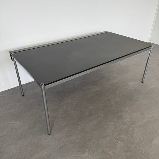USM Haller Classic Schreibtisch Tischplatte MDF Linoleum Schwarz