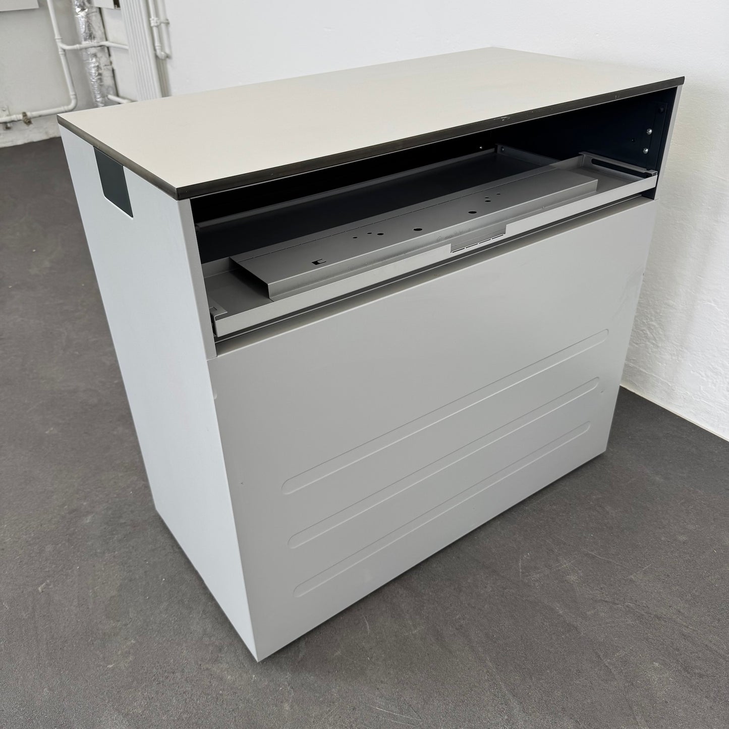 Lista Office Qub Modul-Kombination von hinten mit Ablage offen