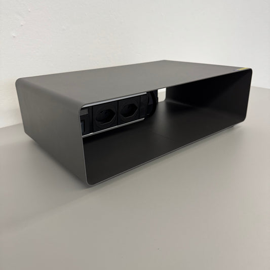 Lista Office LO Plug Ablagefach mit Doppelsteckdose + RJ-45 Anschluss