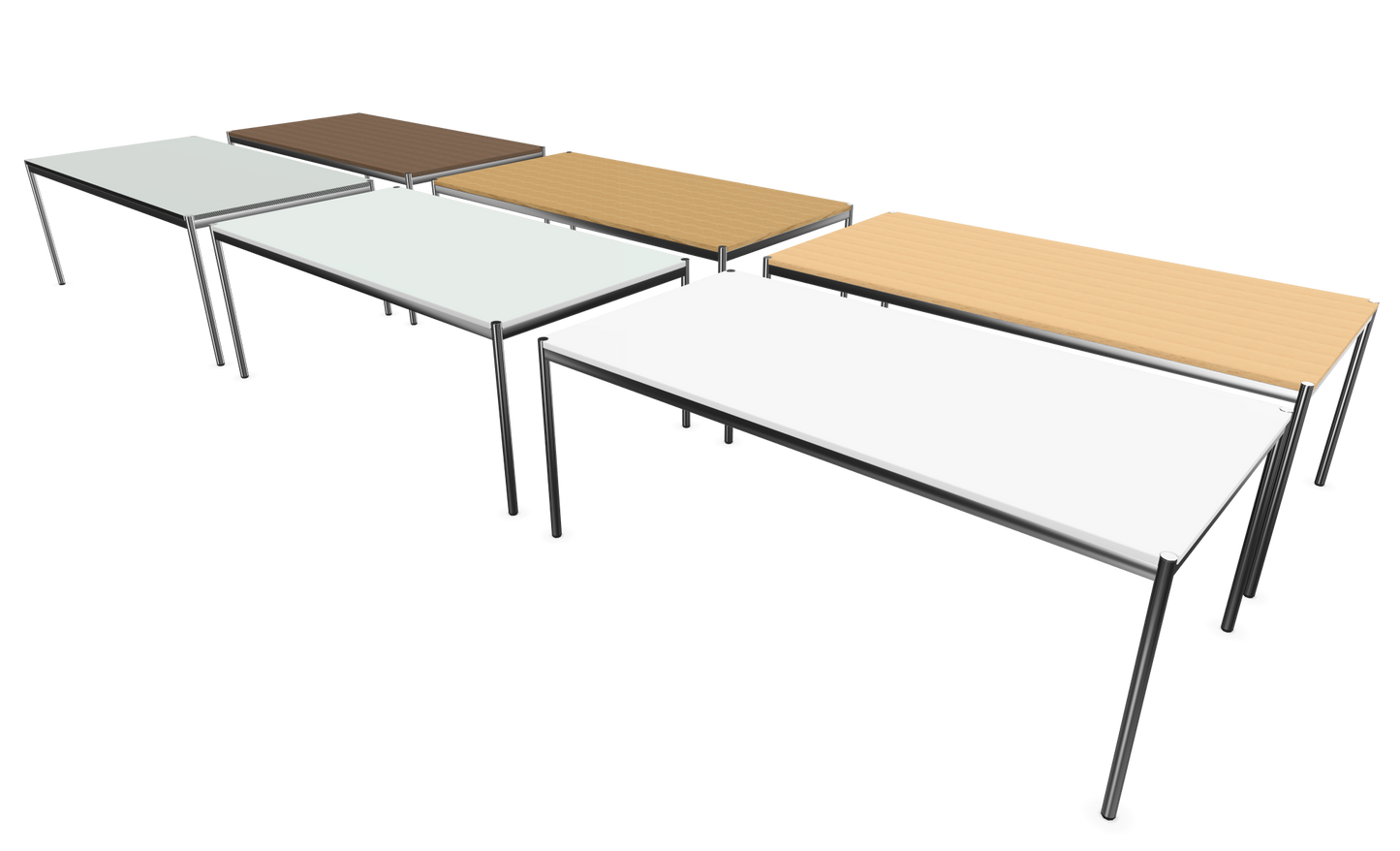 Dietiker Atos II Besprechungstisch - HPL Platte - Silver Grey