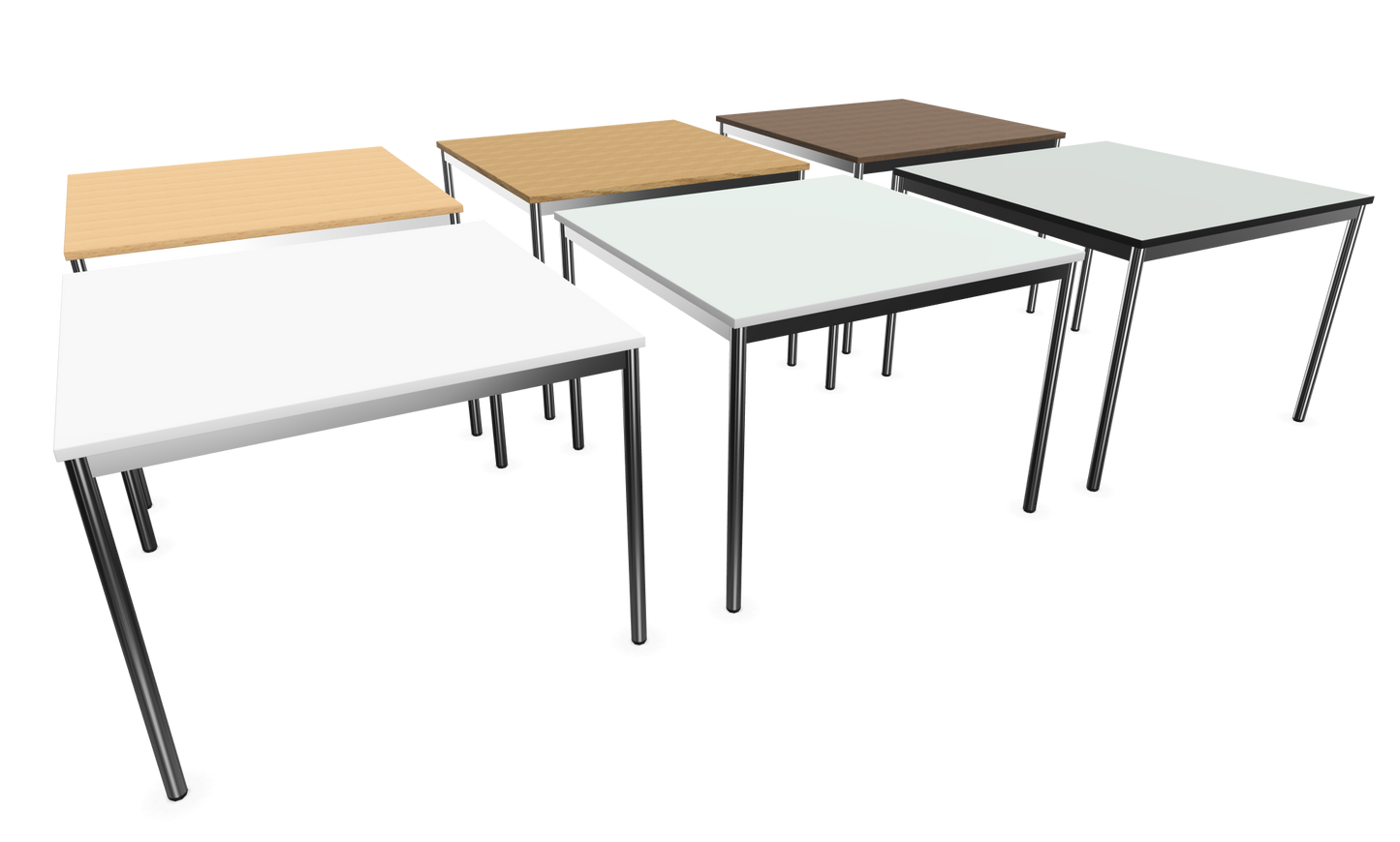 Dietiker Atos I Besprechungstisch - HPL Platte - Silver Grey