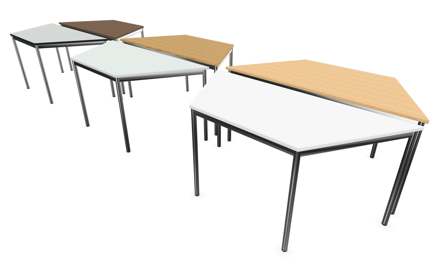 Dietiker Atos II Besprechungstisch Trapez - HPL Platte - Yorkshire Oak