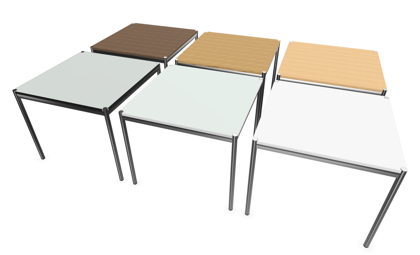 Dietiker Atos II Besprechungstisch - HPL Platte - Silver Grey