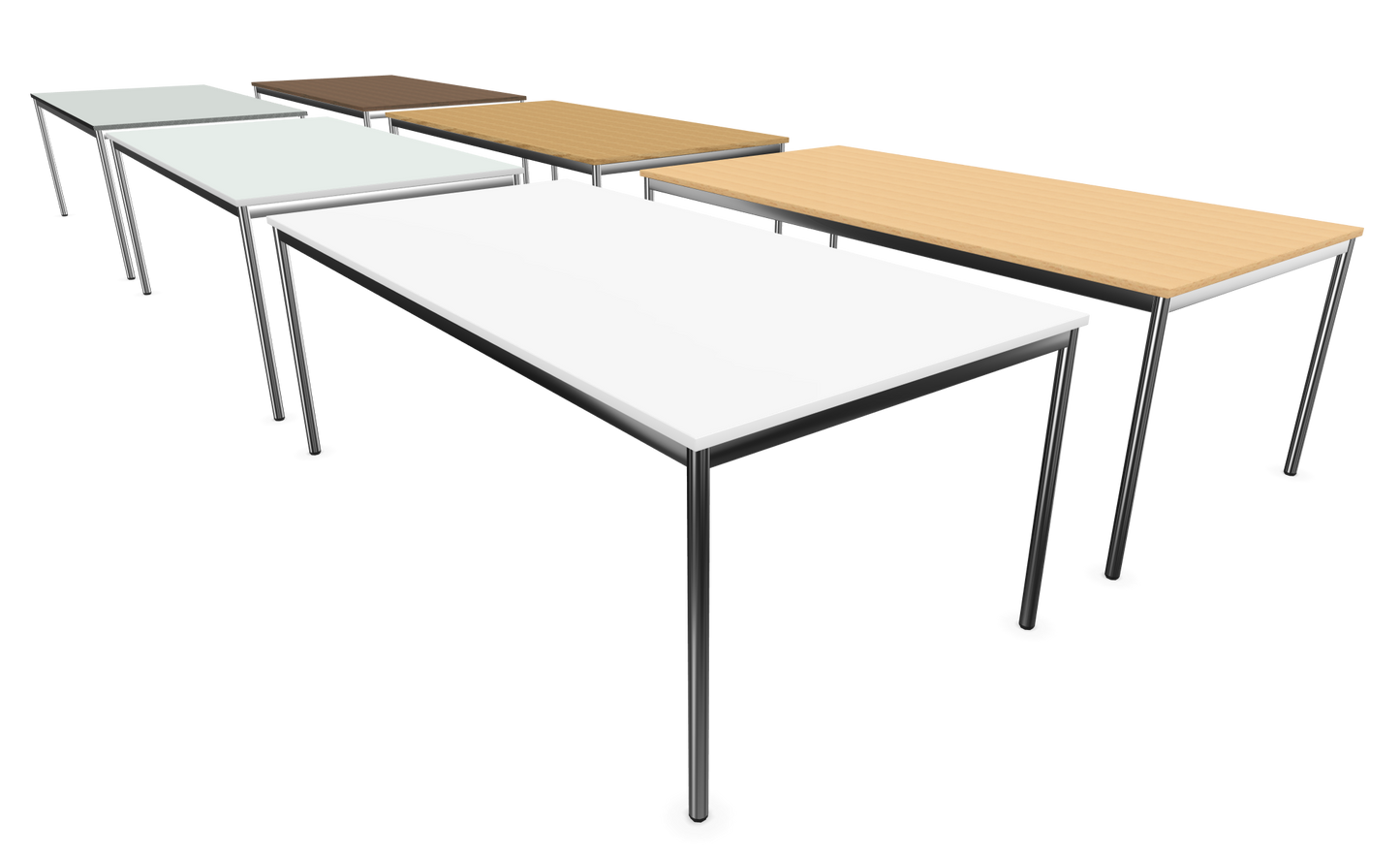 Dietiker Atos I Besprechungstisch - HPL Platte - Yorkshire Oak