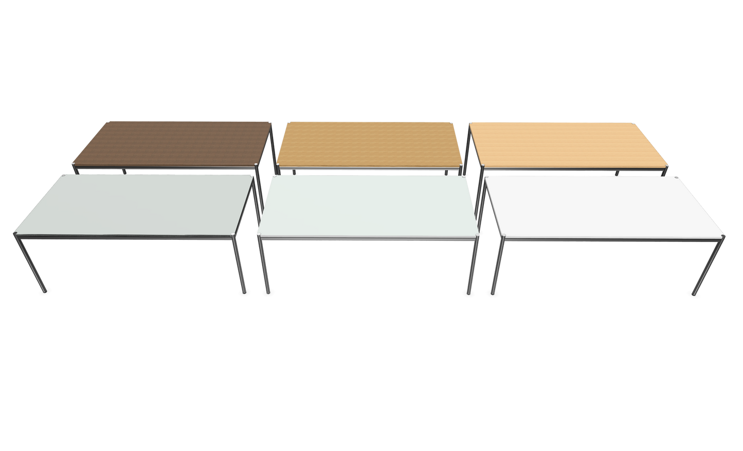 Dietiker Atos II Besprechungstisch - HPL Platte - Silver Grey